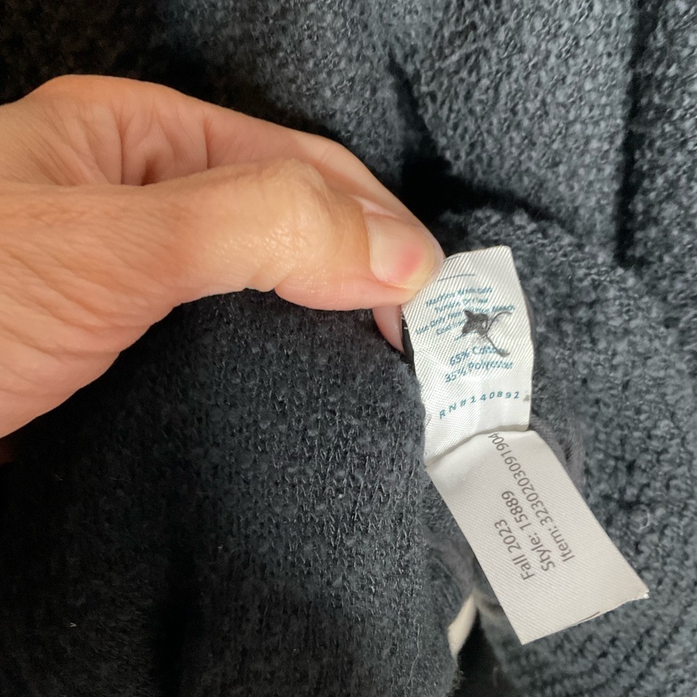 Marine Layer Black Birdseye Knit Sweater Blazer Size XLarge - Picture 6 of 7